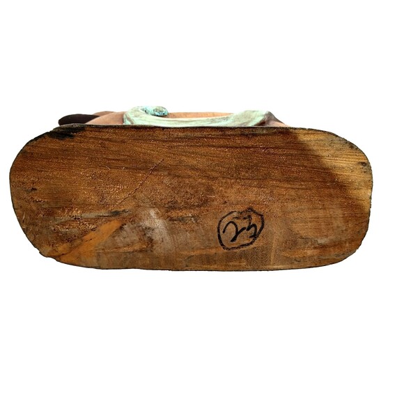 Vintage Swan Hand Carved Wood PRIMITIVE folk art - Picture 3 of 5